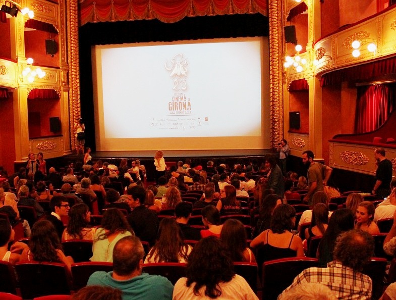 people watching movie